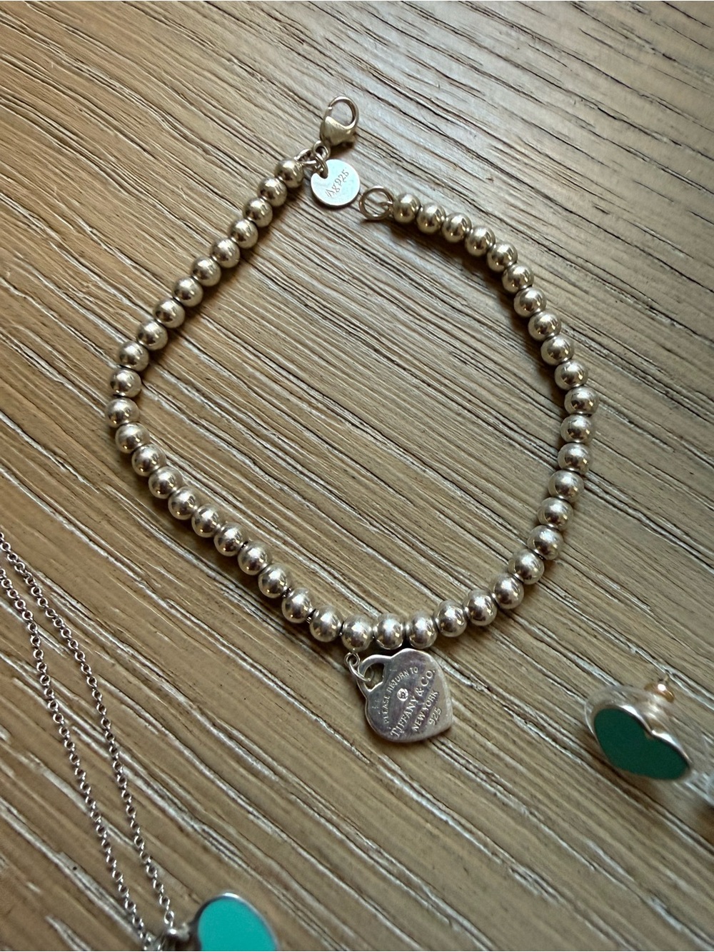 Tiffany & Co. Tiffany Blue with Diamond Heart Necklace, Bracelet, and Earrings - Picture 6 of 16